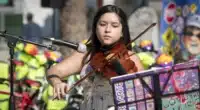 Victoria Adones Aedo, violinista autodidacta de 11 años